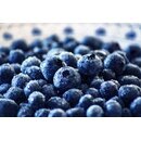 Wild-Heidelbeeren rollend eingefroren, kanadische...