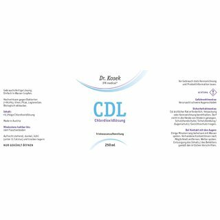 Chlordioxid, CDL 0,3% einsatzbereite Lösung  250ml - &euro; 18,00 pro 100ml