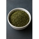 Organic raspberry leaves cut
